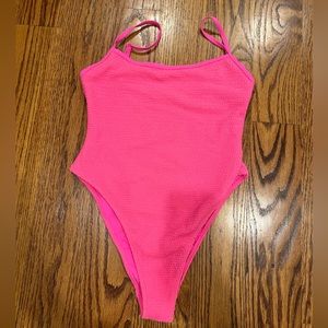 Pacsun bright pink one piece swimsuit